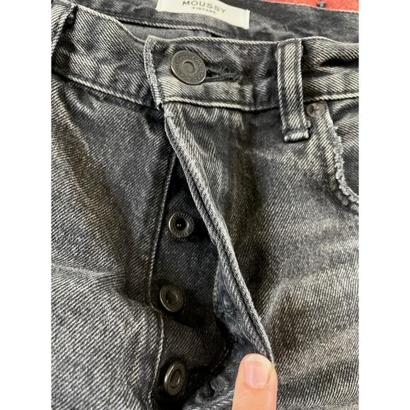 Moussy Vintage 27 Jean Shorts Cut-off Distressed Perrysburg High 540FSC11-2360 - Picture 2 of 11